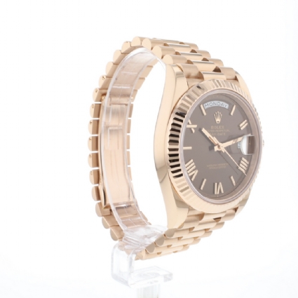 Day-Date 40mm Everose Gold Chocolate Roman Dial 99,9 NEW '26