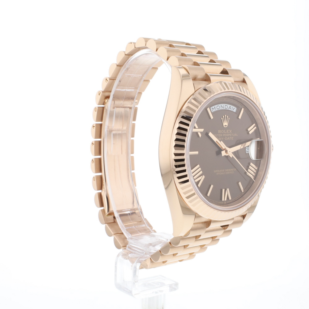 Day-Date 40mm Everose Gold Chocolate Roman Dial 99,9 NEW '26