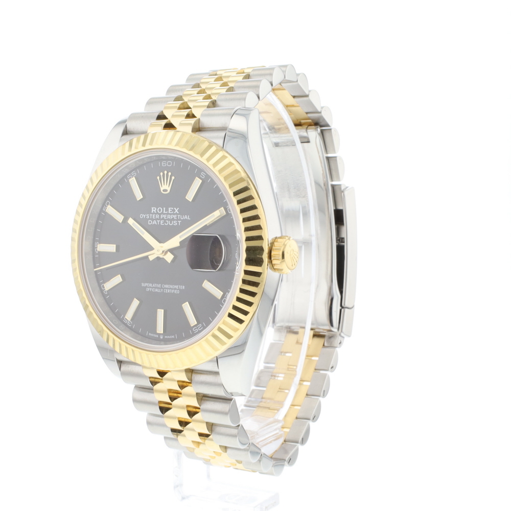 Datejust 41 Steel Gold Jubilee Black Dial