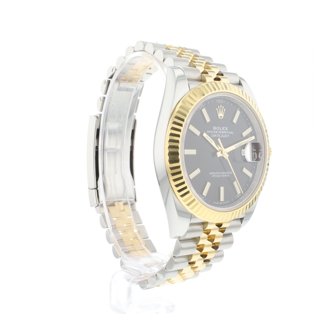 Datejust 41 Steel Gold Jubilee Black Dial