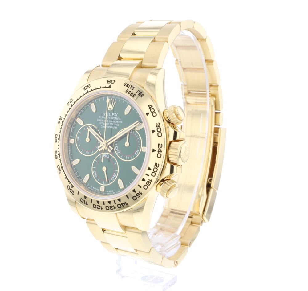 Daytona Yellow Gold Green Dial NEW