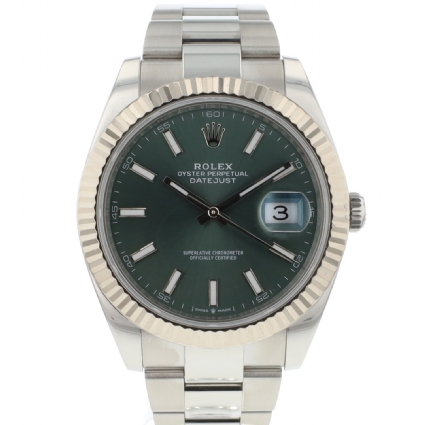 Datejust 41 Oyster Mint Green Dial