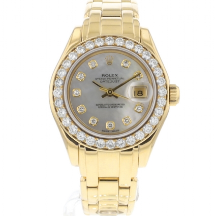 Pearlmaster 29 Yellow Gold Factory Diamonds