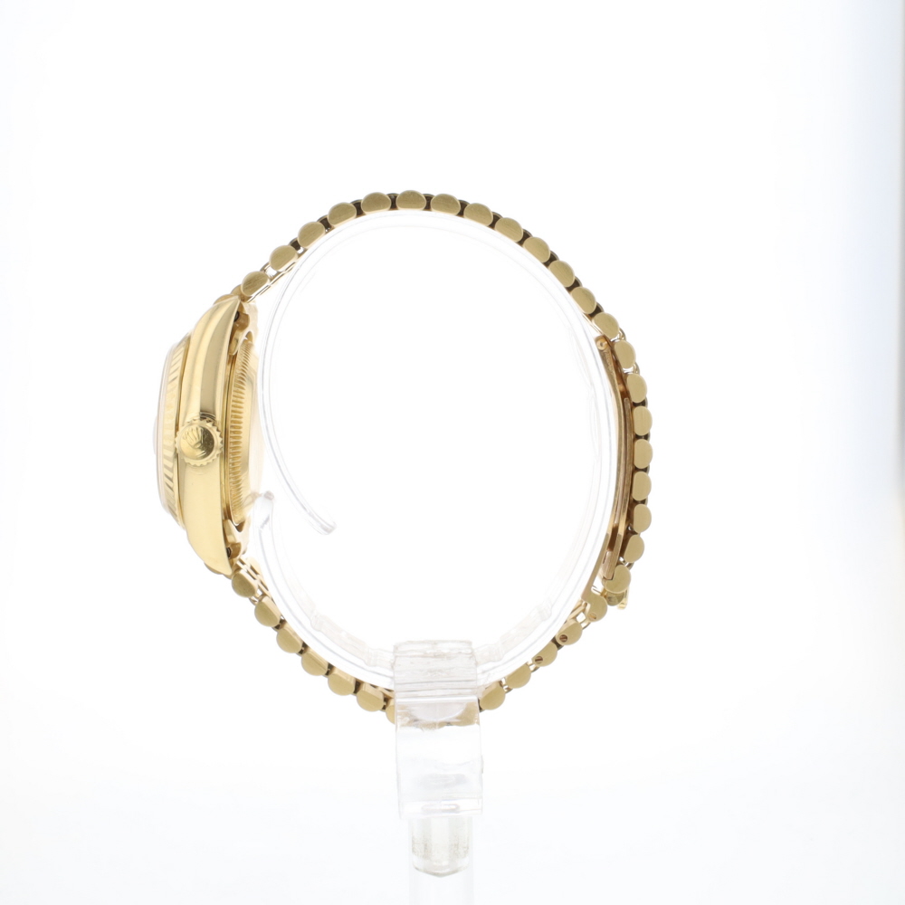 Lady-Datejust 26 Yellow Gold Super Jubilee Factory Logo Diamond Dial