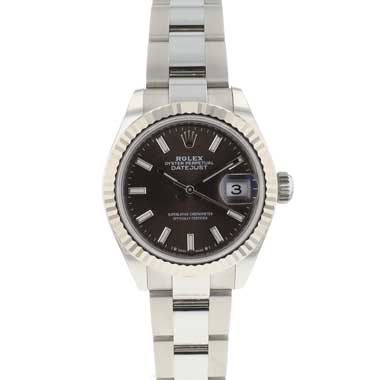Rolex - Lady-Datejust 28 Steel Oyster Slate Grey Dial NEW '24