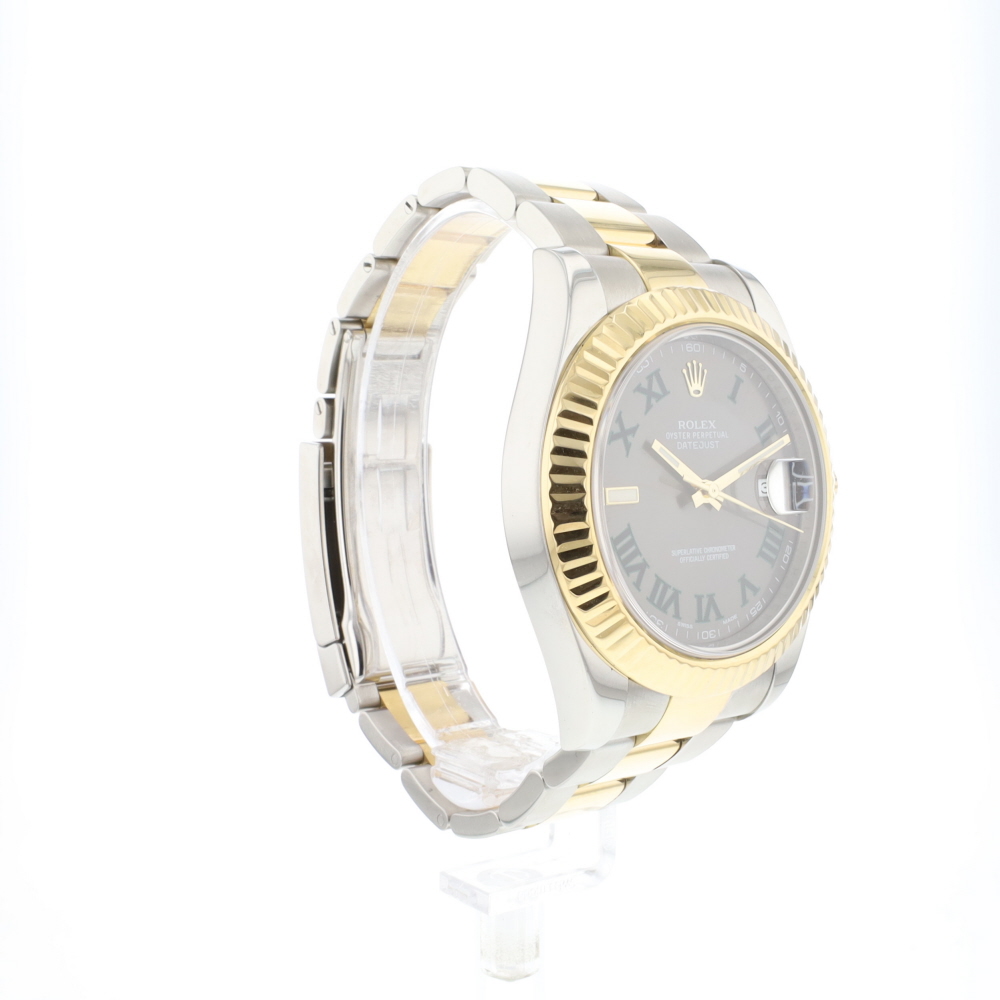 Datejust II Gold/Steel Fluted Wimbledon Dial