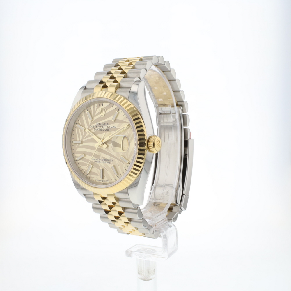 Datejust 36 Steel Gold Jubilee Palm Motif Dial