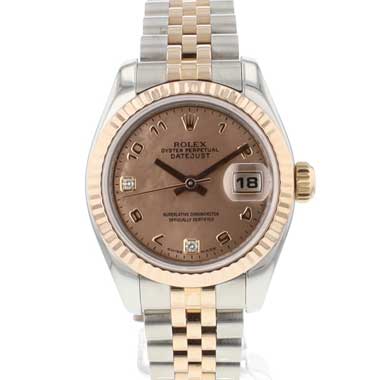 Rolex - Lady-Datejust 26 Steel/Everose Jubilee Pink MOP Arab Dial