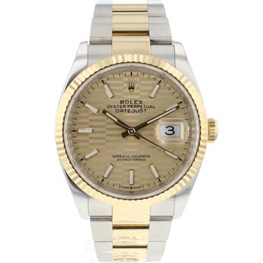 Rolex - Datejust 36 Steel/Gold Oyster Motif Dial