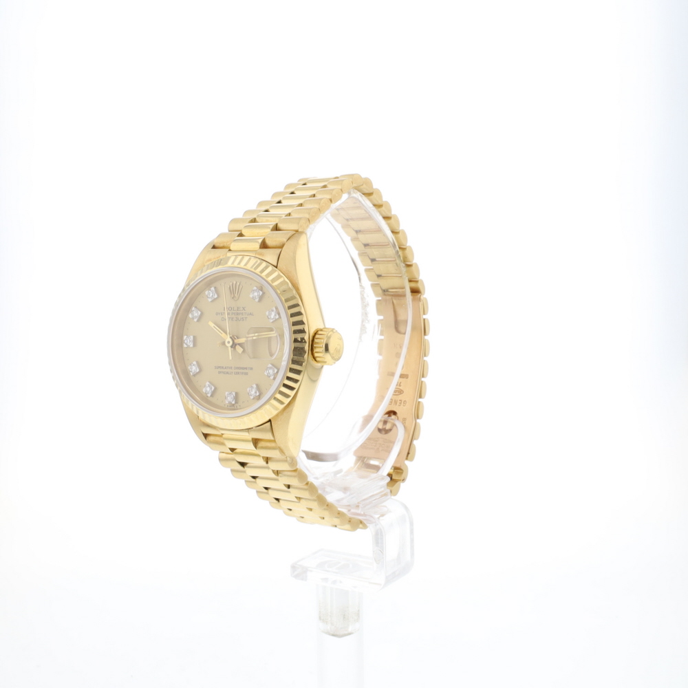 Lady-Datejust 26 Yellow Gold Factory Diamond Dial