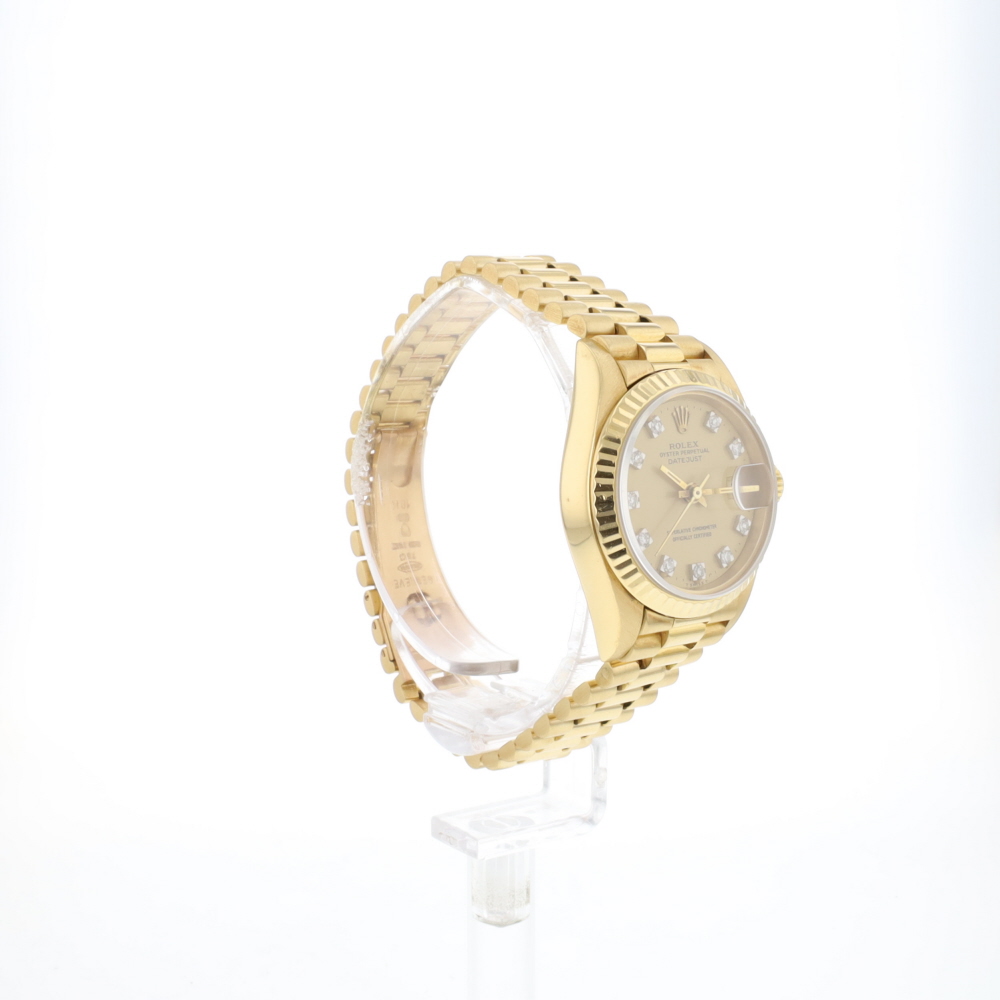 Lady-Datejust 26 Yellow Gold Factory Diamond Dial