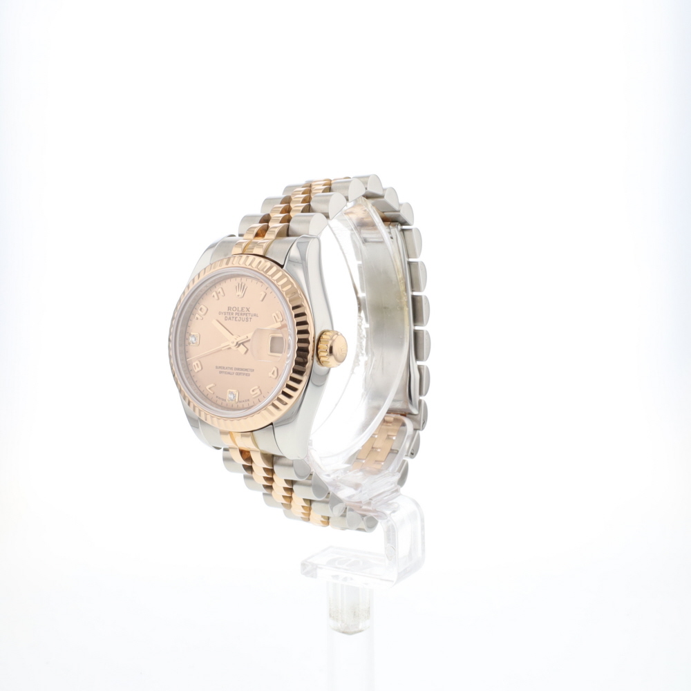 Lady-Datejust 26 Steel/Everose Jubilee Pink MOP Arab Dial