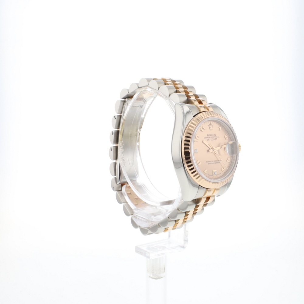 Lady-Datejust 26 Steel/Everose Jubilee Pink MOP Arab Dial
