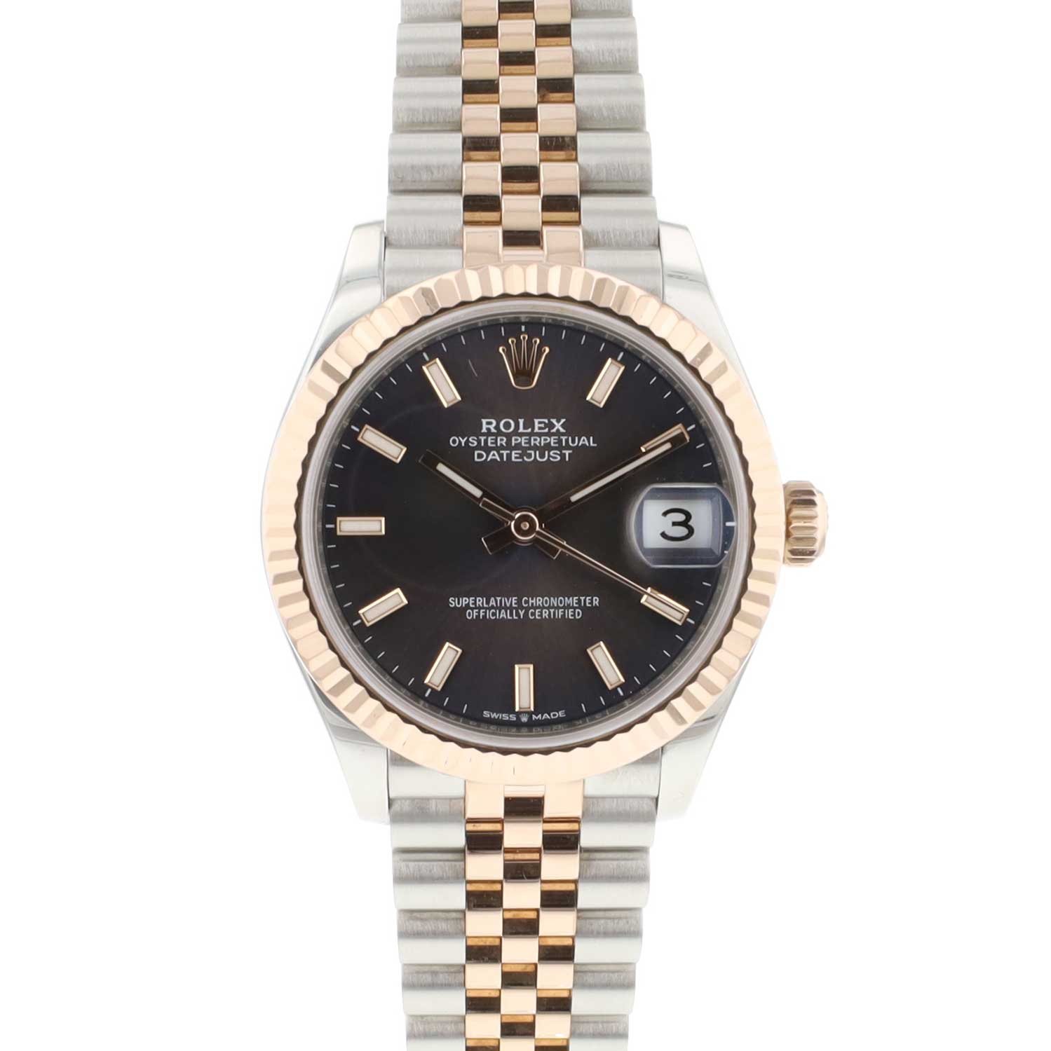 Datejust 31 Steel/Everose Jubilee Grey Dial