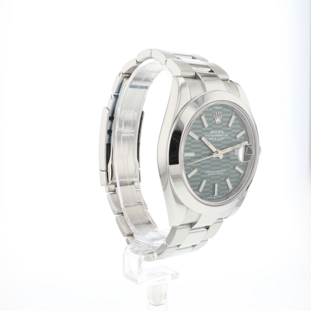 Datejust 41 Jubilee Mint Green Motif Dial