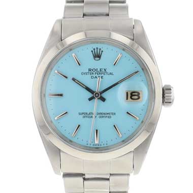 Rolex - Date 34 Steel Oyster Tiffany Dial