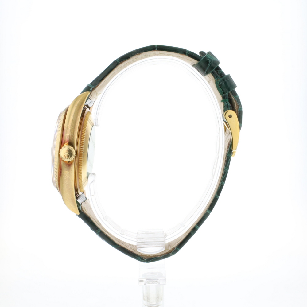 Date 34 Diamond Champagne Buckley Dial