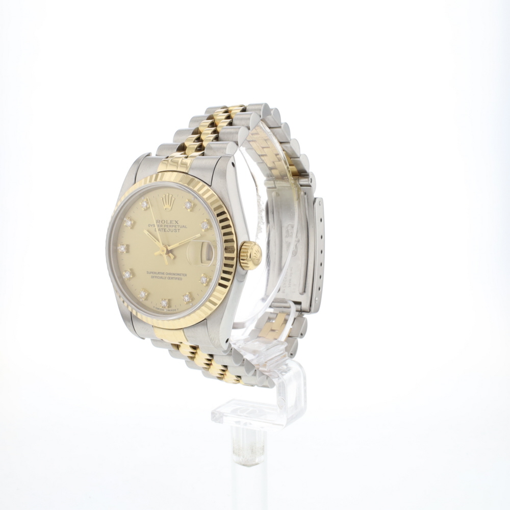Datejust 31 Steel/Gold Jubilee Champagne Diamond Dial