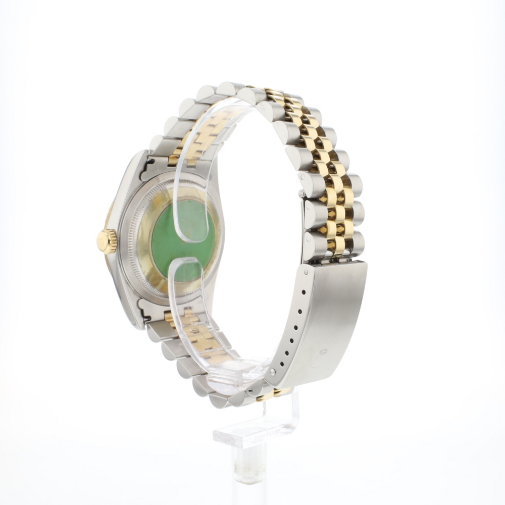 Datejust 36 Steel/Gold Jubilee Champagne Logo Diamond Dial