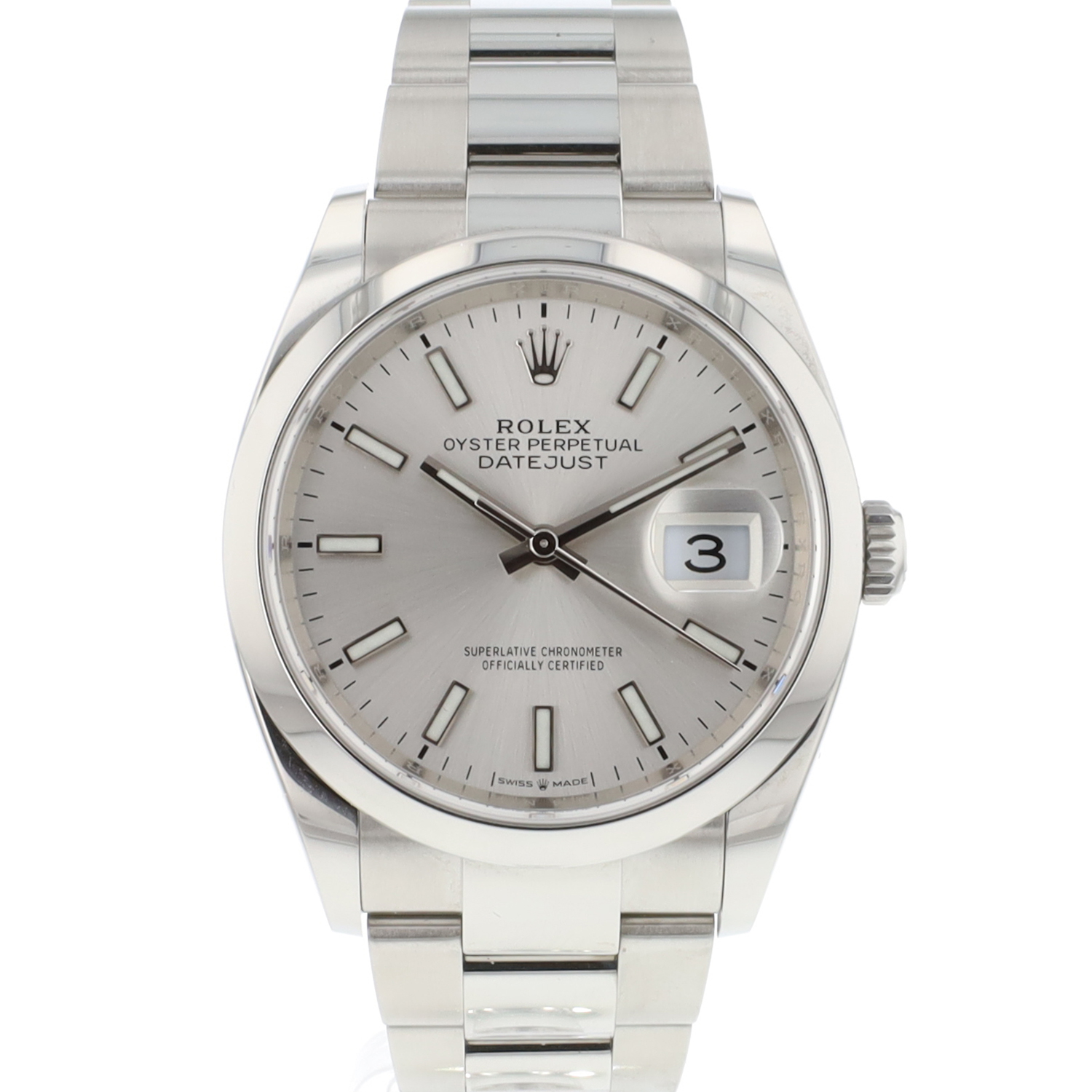 Datejust 36 Oyster Silver Dial 99,9 NEW