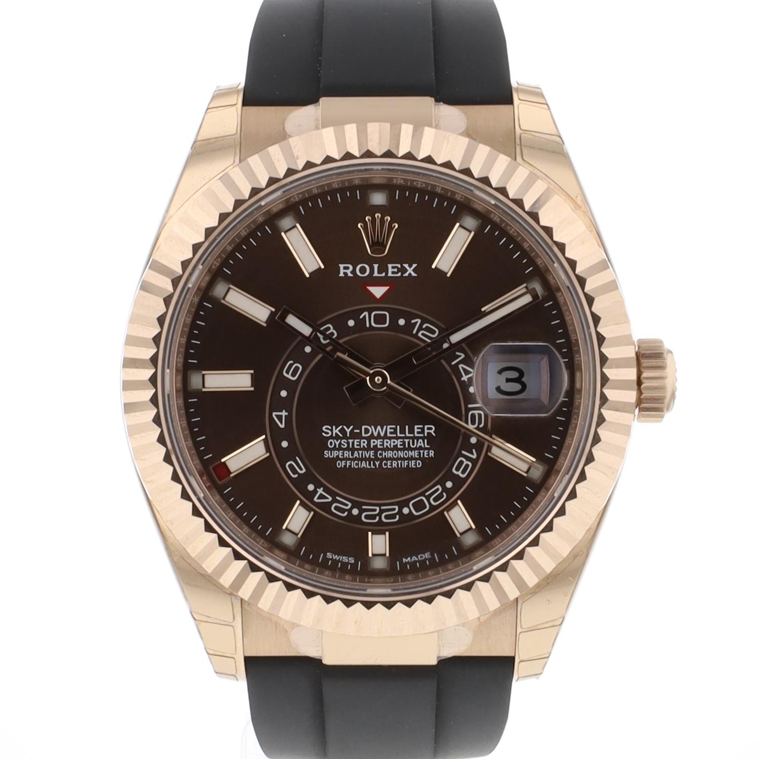Sky-Dweller Oysterflex Everose Gold Choco Dial NEW '22