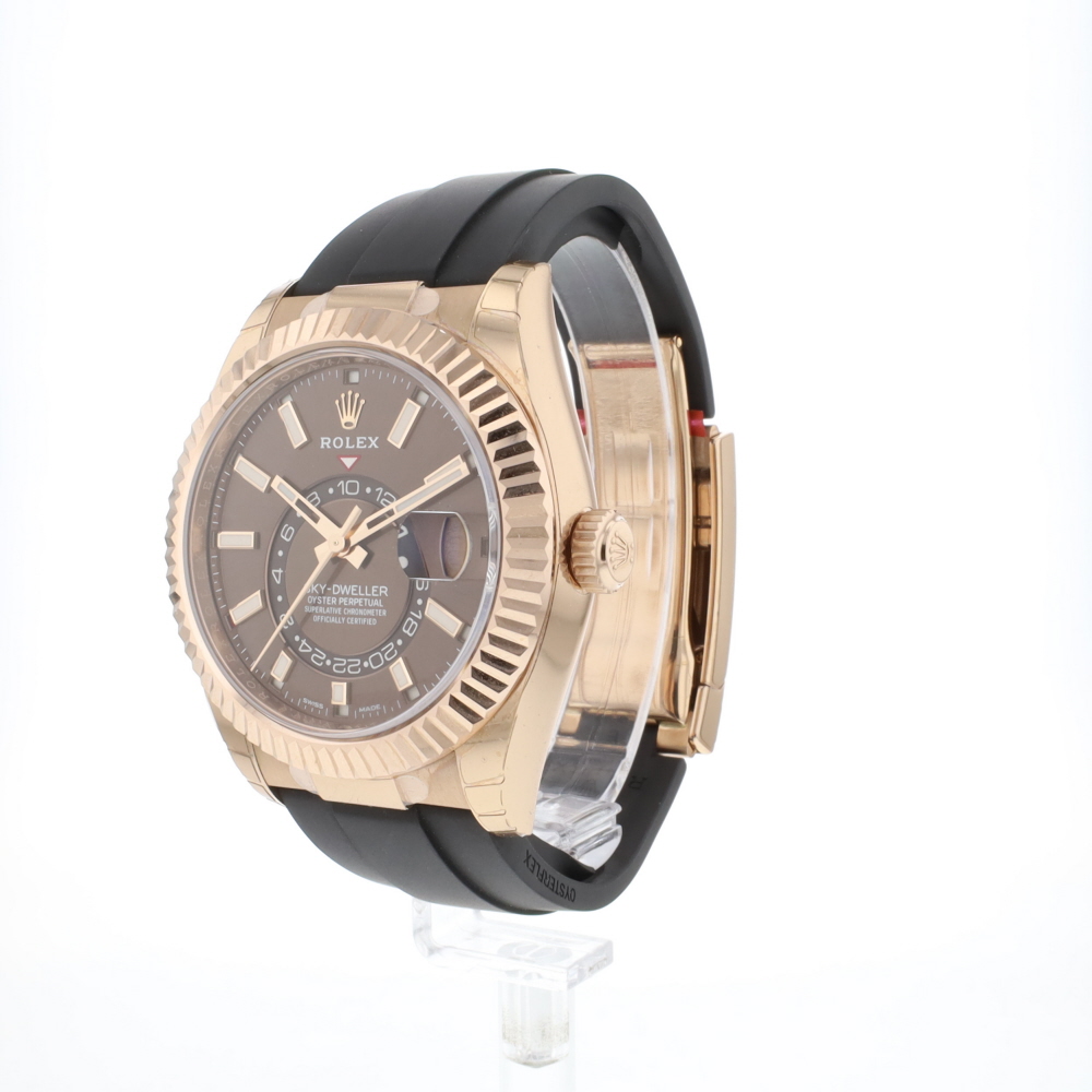 Sky-Dweller Oysterflex Everose Gold Choco Dial NEW '22