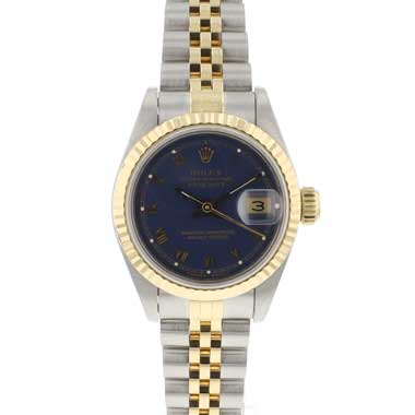 Rolex - Lady-Datejust 26 Steel/Gold Blue Roman Dial