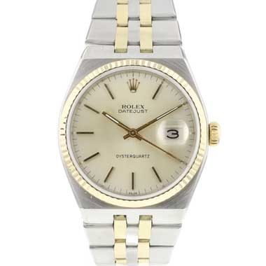 Rolex - Datejust Oysterquartz Steel/Gold Silver Dial