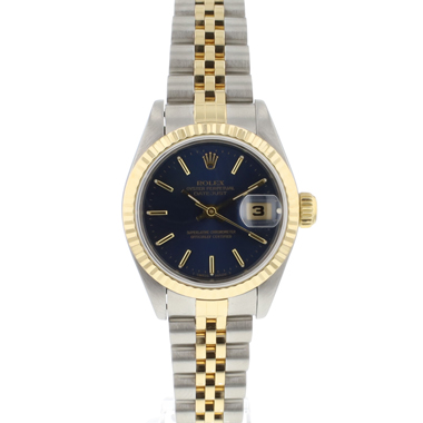 Rolex - Lady-Datejust 26 Steel/Gold Blue Dial