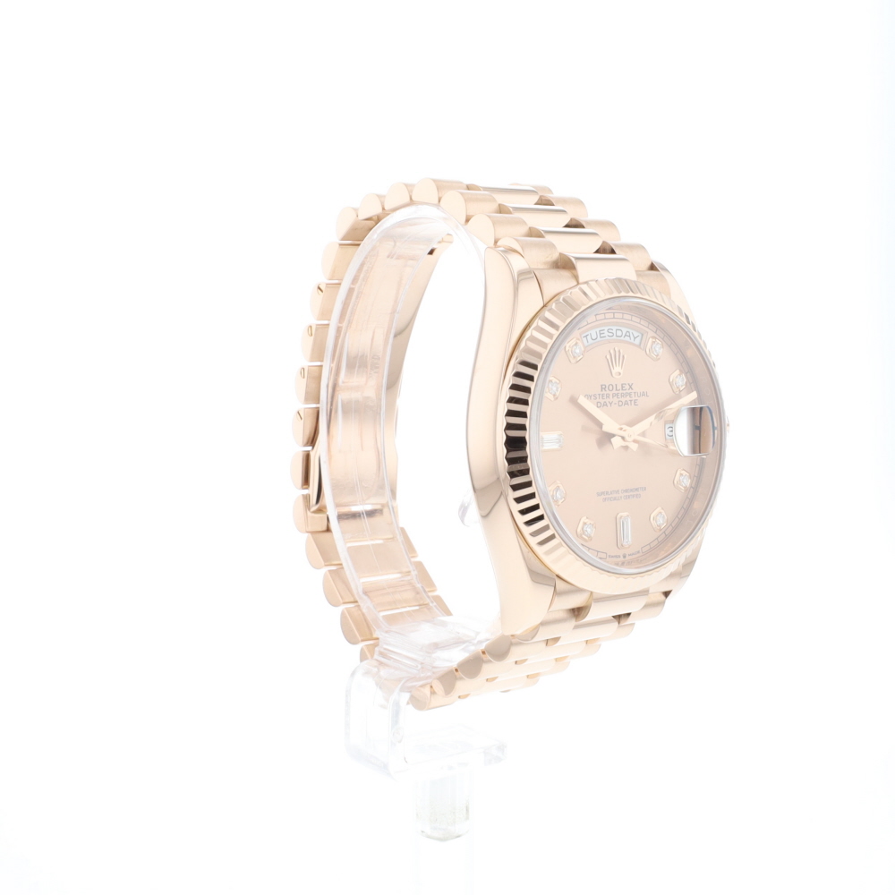 Day-Date 36mm Everose Gold Sundust Diamonds Dial