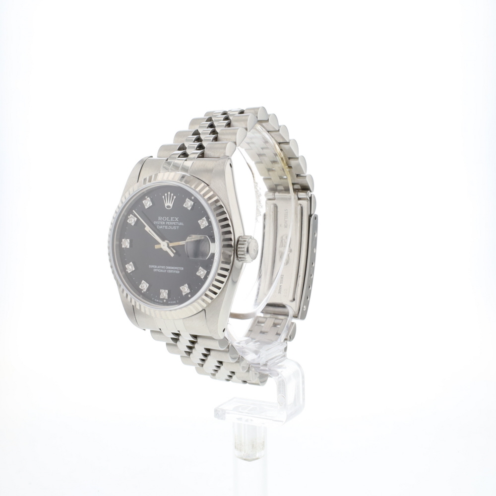 Datejust 31MM Jubilee Fluted Black Diamond Dial