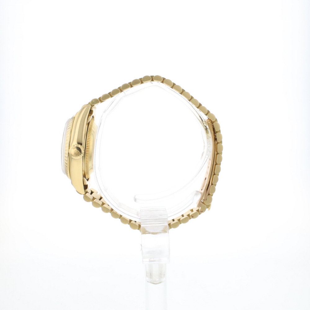 Lady-Datejust 26 Yellow Gold President Champagne Diamond Dial