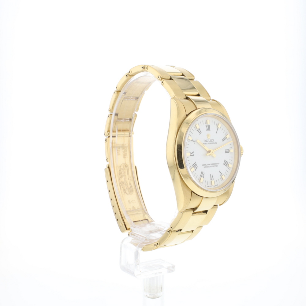Oyster Perpetual 31 Gold White Roman Dial