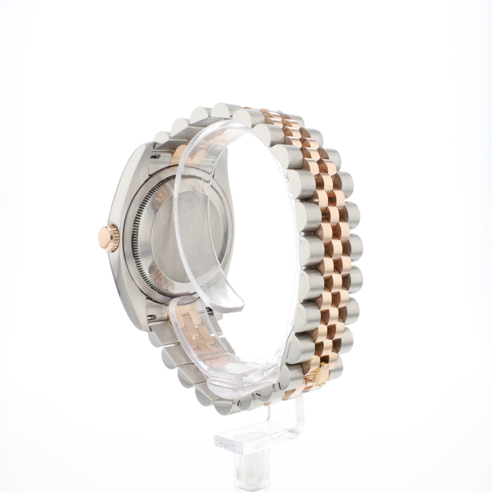 Datejust 36 Steel/Everose Jubilee White Diamond Dial