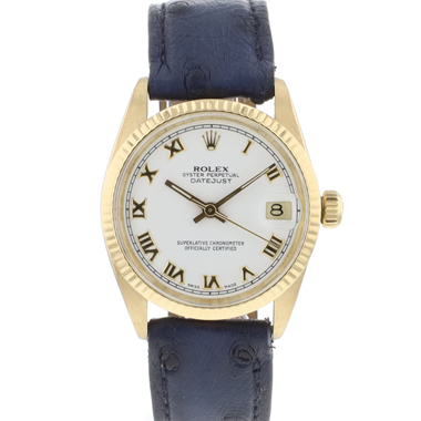 Rolex - Datejust 31 Yellow Gold White Roman Dial