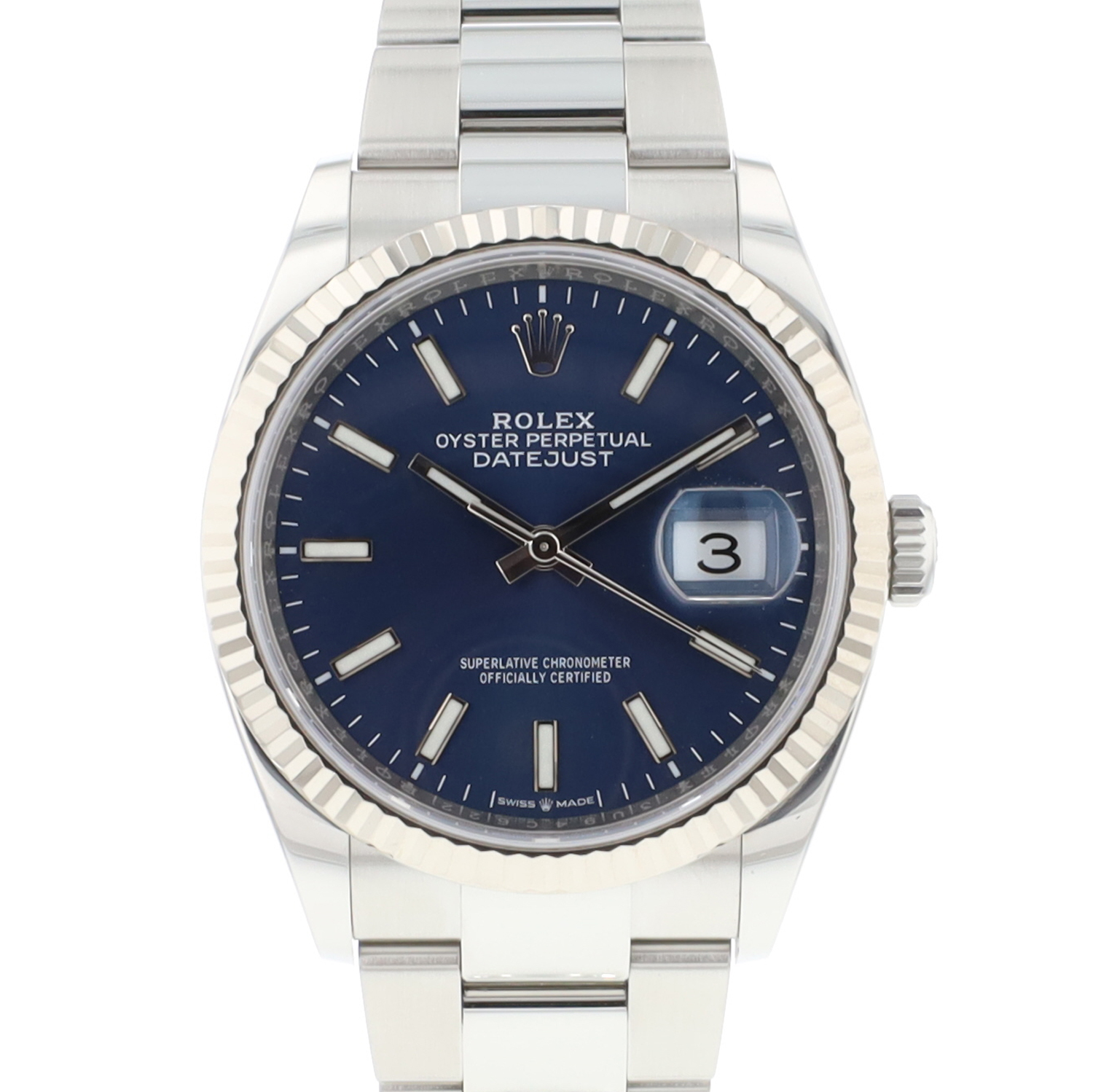 Datejust 36 Fluted Blue Dial