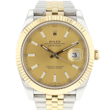 Rolex - Datejust 41 Steel/Gold Jubilee Champagne Dial