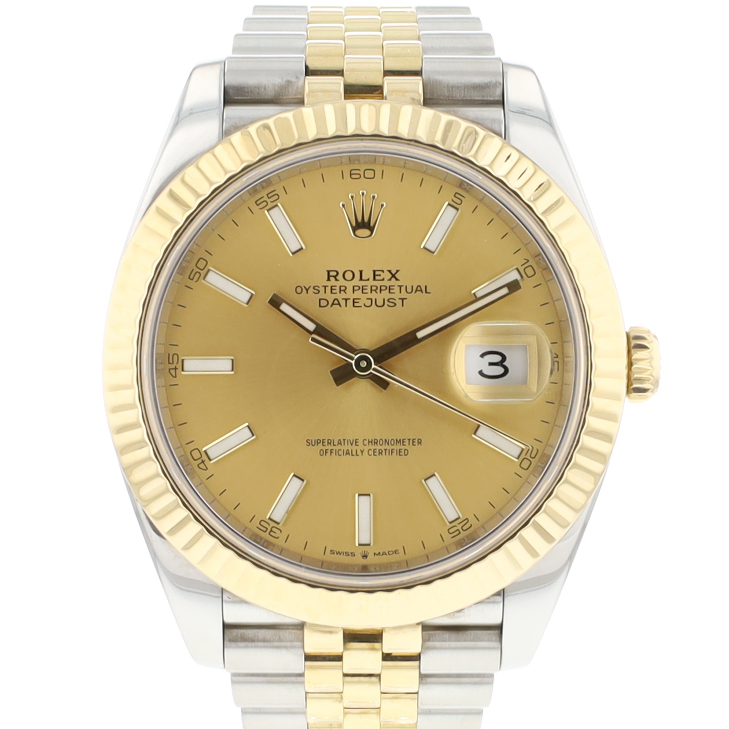 Datejust 41 Steel/Gold Jubilee Champagne Dial