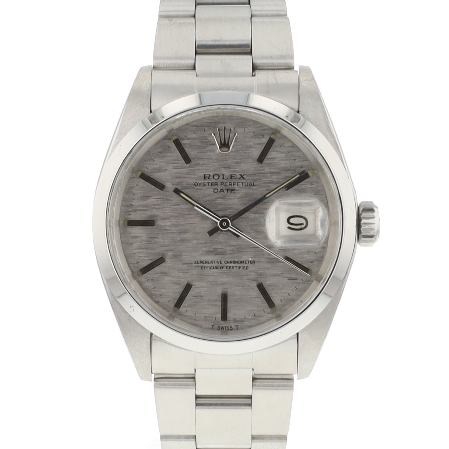 Date 34 Steel Oyster Silver Dial