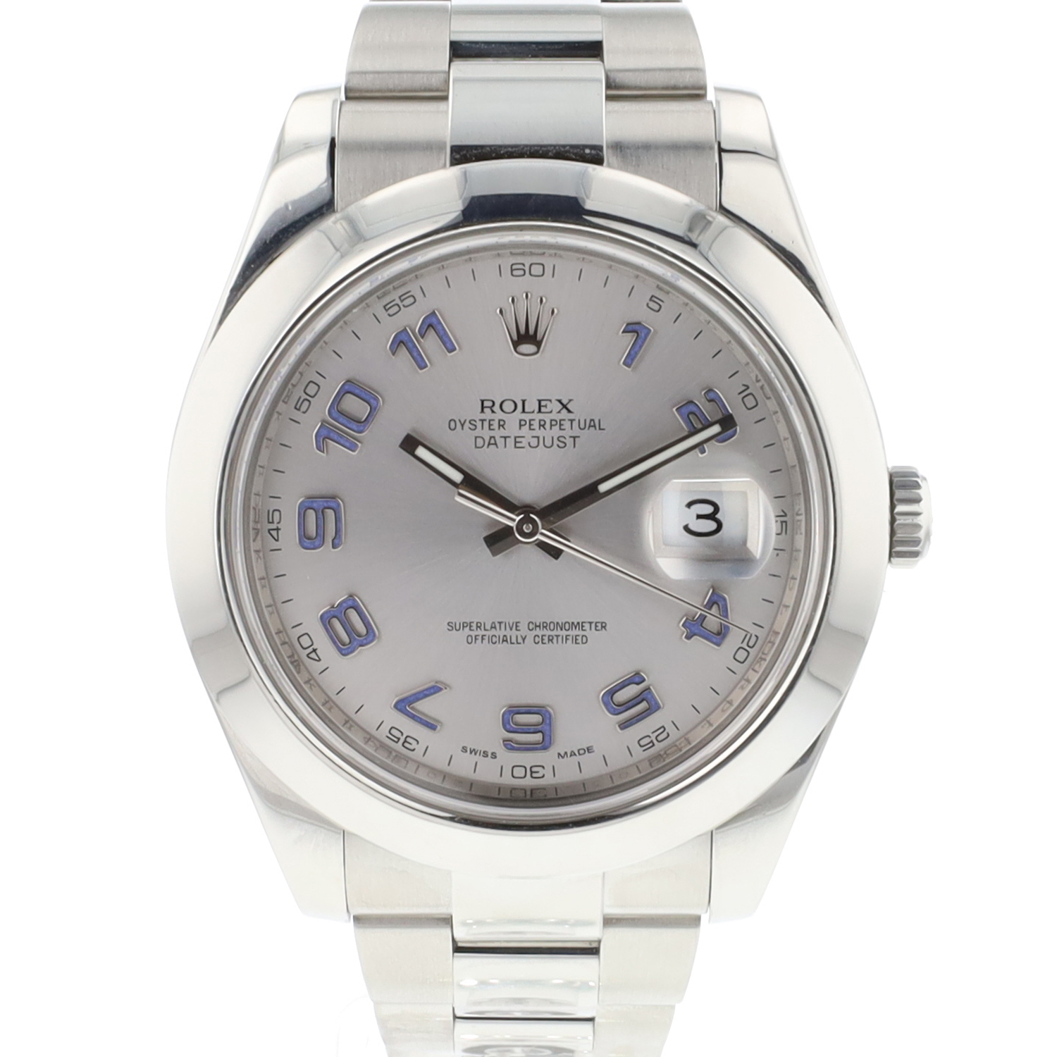 Datejust II Silver Arabic Dial