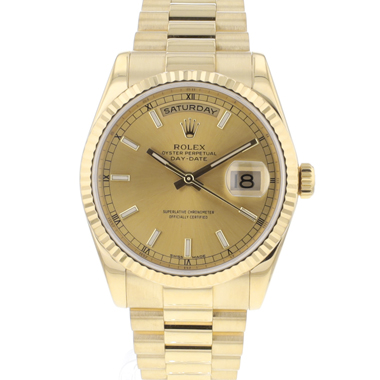Rolex - Day-Date 36 President Yellow Gold Champagne Dial