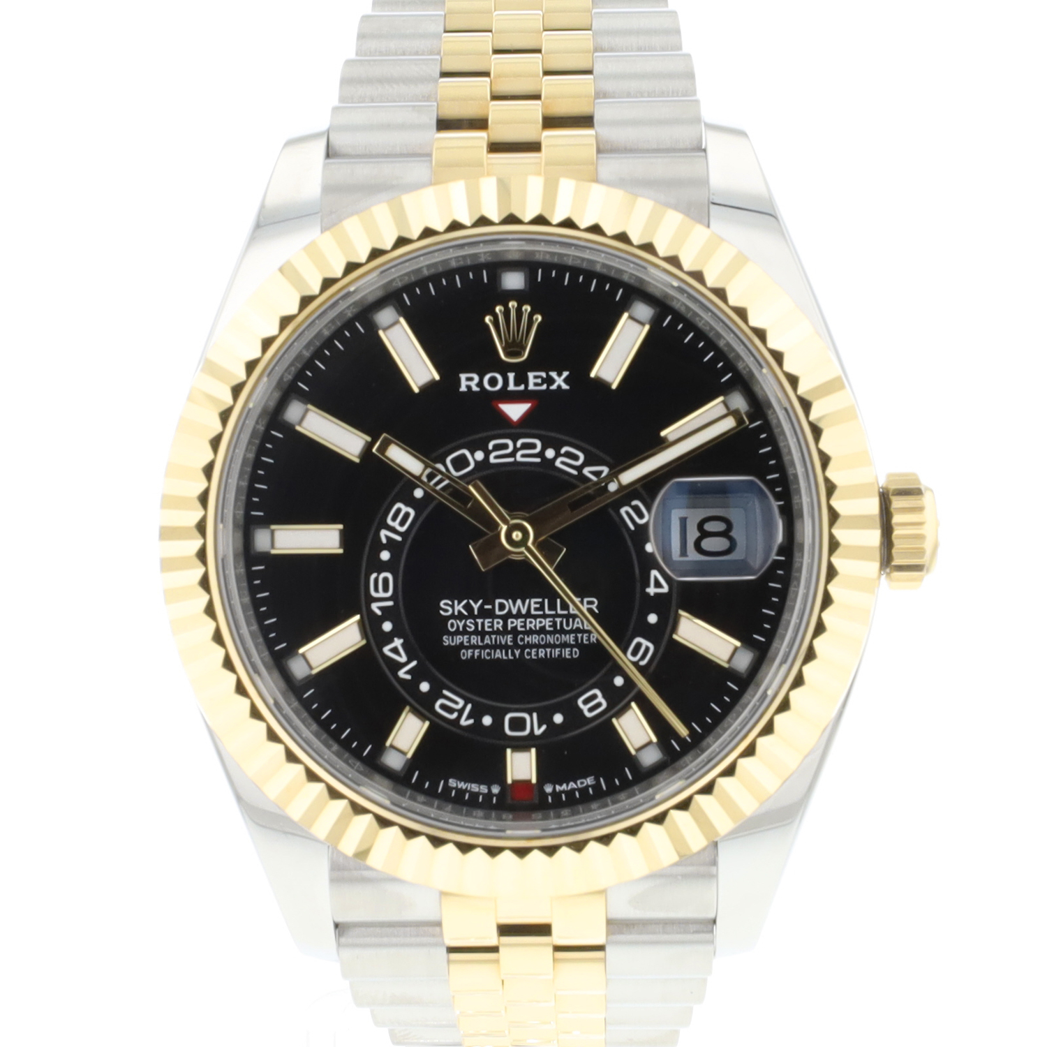 Sky-Dweller Steel/Gold Jubilee Black Dial NEW