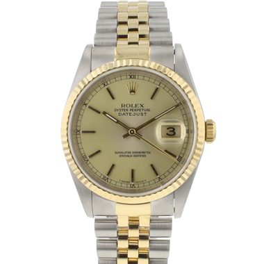 Rolex - Datejust 36 Steel/Gold Champagne Dial