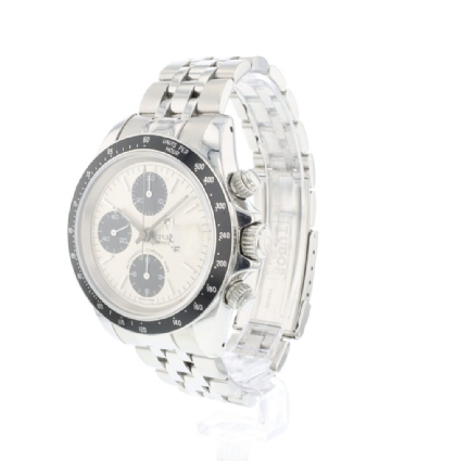 Prince Date Chronograph Steel Silver Dial