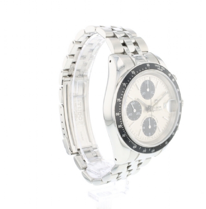 Prince Date Chronograph Steel Silver Dial