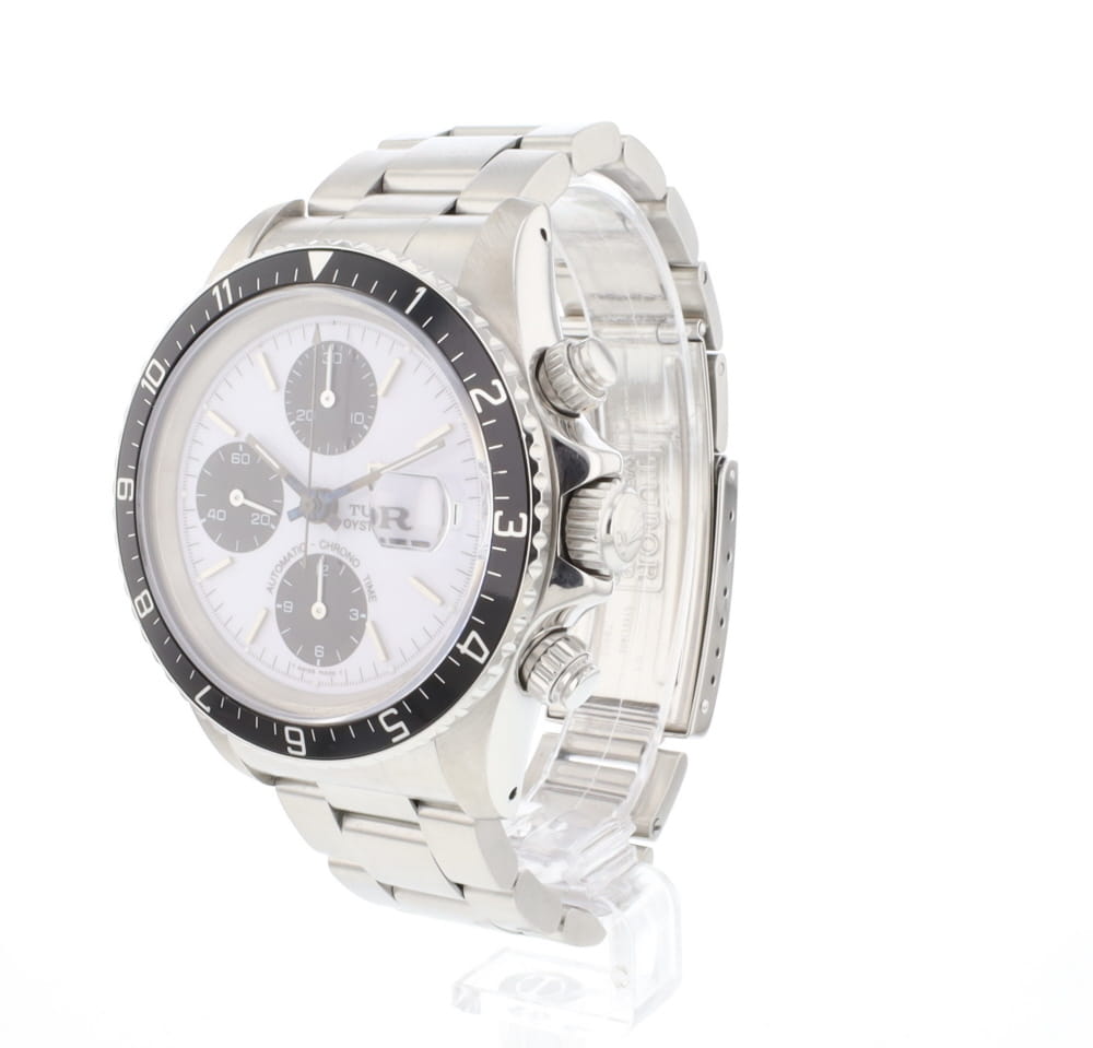 Oyster Date Chronograph White Dial