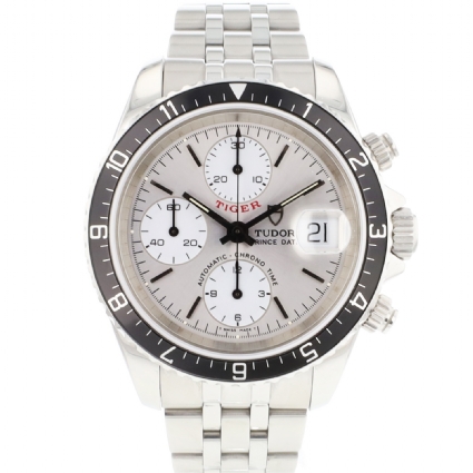 Prince Date Chronograph Silver Dial