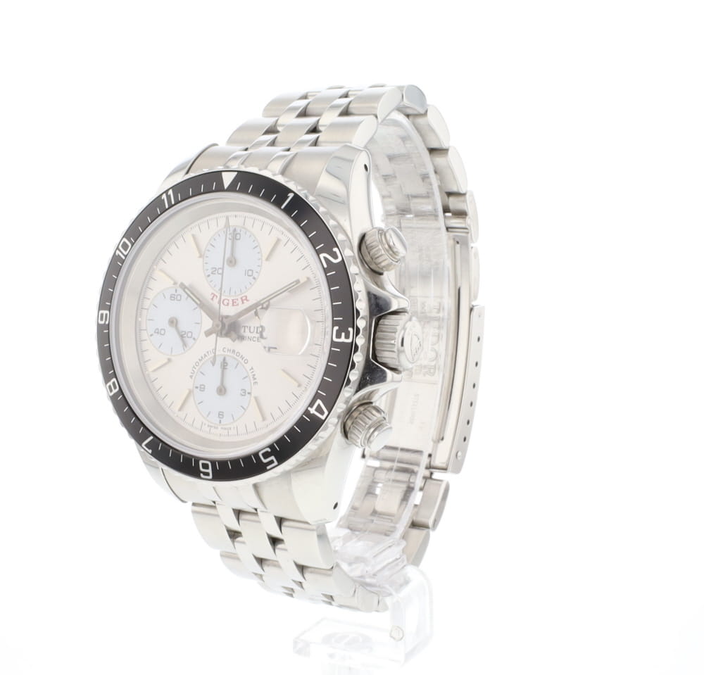Prince Date Chronograph Silver Dial