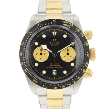 Tudor - Black Bay Heritage Chrono Steel Gold Black Dial