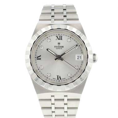 Tudor - Royal Day-Date 34 Silver Diamond Dial